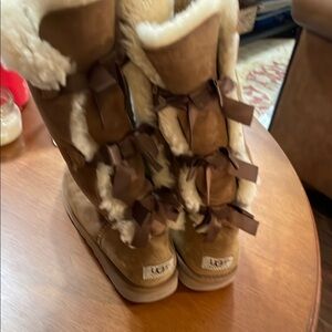 UGG Brown Boots with Bows